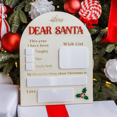 3D Acrylic Christmas Wishlist Board - Fauve + Co