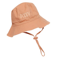 Personalised Kiin Cotton Sun Hat Dusty Rose