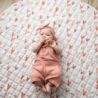 Charlie Cotton Romper Rose - Fauve + Co