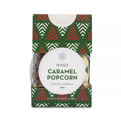 Chocamama Christmas Mixed Caramel Popcorn 125g - Fauve + Co