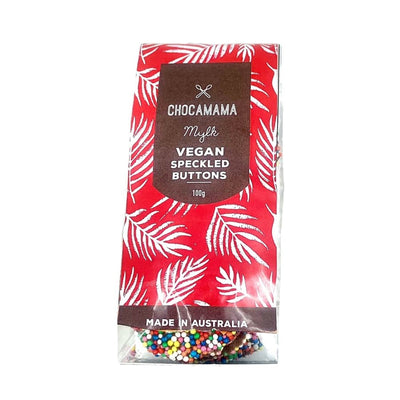 Chocamama Vegan Milk Speckled Buttons 100g - Fauve + Co