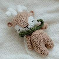 Christmas Crochet Reindeer Taupe - Fauve + Co