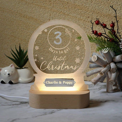 Countdown to Christmas Night Light - Snow Globe - Fauve + Co