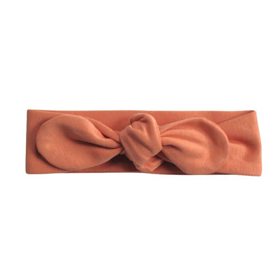 Evie Knotted Headband Coral - Fauve + Co