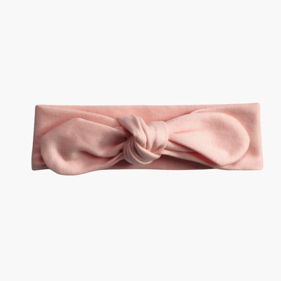 Evie Knotted Headband Salmon Pink - Fauve + Co