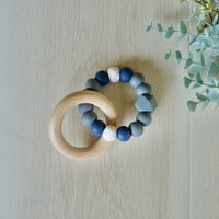 Halo Teething Ring Azure - Fauve + Co