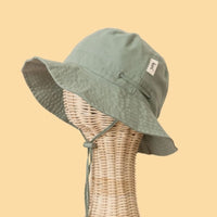 Kiin Cotton Sun Hat Eucalyptus - Fauve + Co