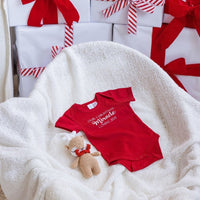 Our Christmas Miracle Pregnancy Announcement Romper - Fauve + Co