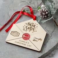 Personalised Christmas List Envelope Ornament - Fauve + Co