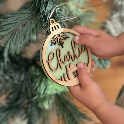 Personalised Christmas Ply Ornament - Home Sweet Home - Fauve + Co