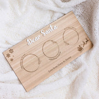 Personalised Christmas Treats Board - Dear Santa - Fauve + Co