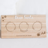 Personalised Christmas Treats Board - Dear Santa - Fauve + Co