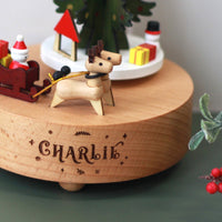 Personalised Christmas Tree Music Box - Name - Fauve + Co