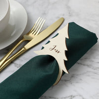 Personalised Christmas Tree Napkin Holder - Fauve + Co