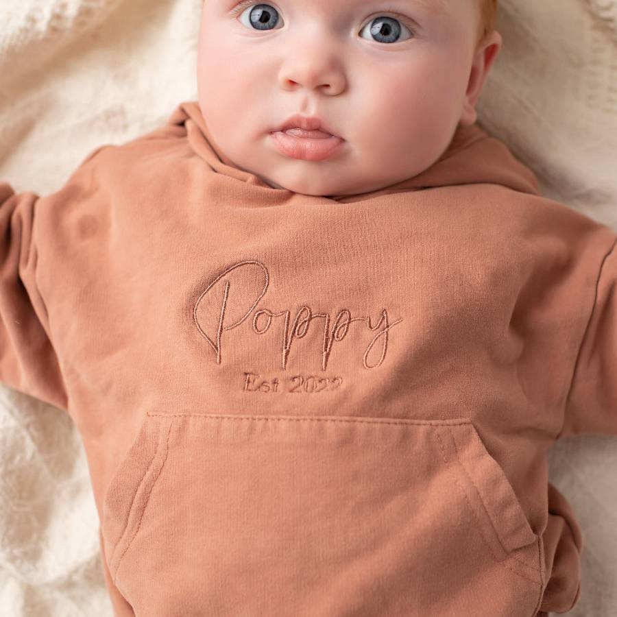 Personalized baby hoodie sale