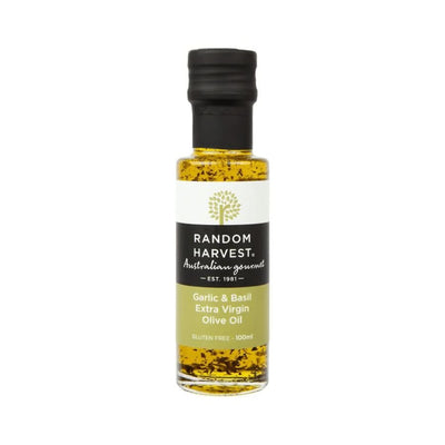 Random Harvest Garlic & Basil Extra Virgin Olive Oil 100ml - Fauve + Co